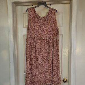 Magnolia Pearl Pink and White Tiered Ruffled Sundress